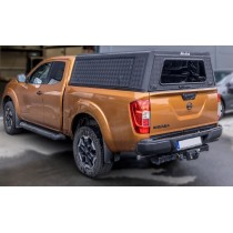 Hardtop Explorer noir Nissan Navara 2016+ Alu-Cab robuste et étanche